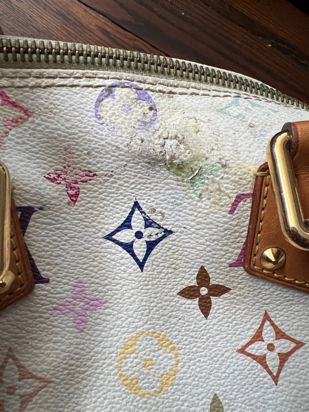 Louis Vuitton Multicolor Monogram Satchel speedy Murakami - Picture 11 of 14